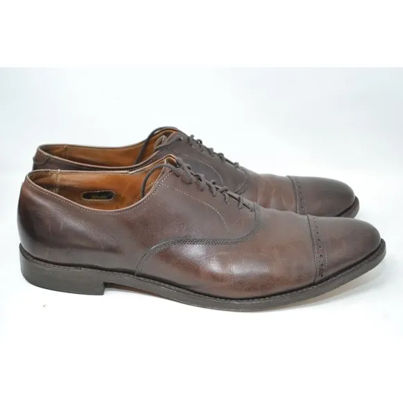 Allen Edmonds &quot;Fifth Avenue&quot; Dress Shoes Brown Leather Mens 12 B 97194 Luxury