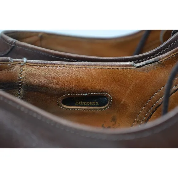 Allen Edmonds &quot;Fifth Avenue&quot; Dress Shoes Brown Leather Mens 12 B 97194 Luxury