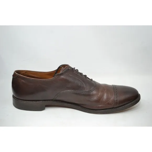 Allen Edmonds &quot;Fifth Avenue&quot; Dress Shoes Brown Leather Mens 12 B 97194 Luxury