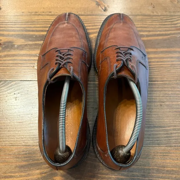 Allen Edmonds Ashton Split Toe Derby Shoes Men's 12 D Brown