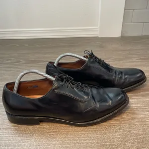 Allen Edmonds Belgium Men 11.5 B  Plain Toe Oxford Dress Shoes Black  USA