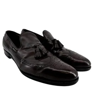 Allen Edmonds Berwick Wingtip Tassel Loafer Shoes Slip On Leather Brown 13AAA