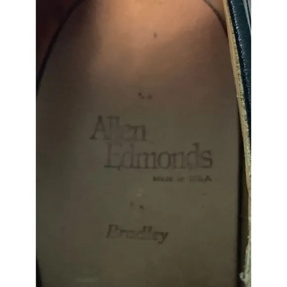 Allen‎ Edmonds Brown Leather Derby Shoes Lace-up Oxford Dress Shoes for Men S-5