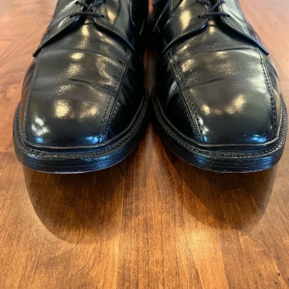 Allen Edmonds Dawson Black Leather Bicycle Toe Shoes Size 15