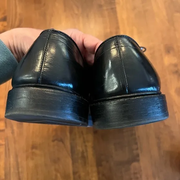 Allen Edmonds Dawson Black Leather Bicycle Toe Shoes Size 15