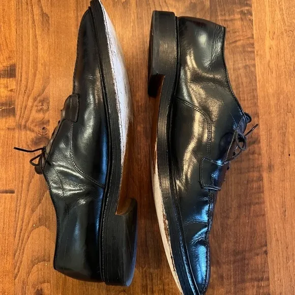 Allen Edmonds Dawson Black Leather Bicycle Toe Shoes Size 15