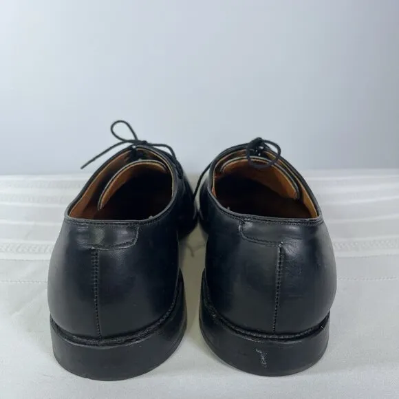 Allen Edmonds Delray Men's 11.5 3E Black Leather Split Toe Derby Dress Shoes