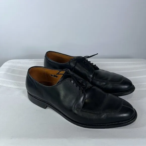Allen Edmonds Delray Men's 11.5 3E Black Leather Split Toe Derby Dress Shoes