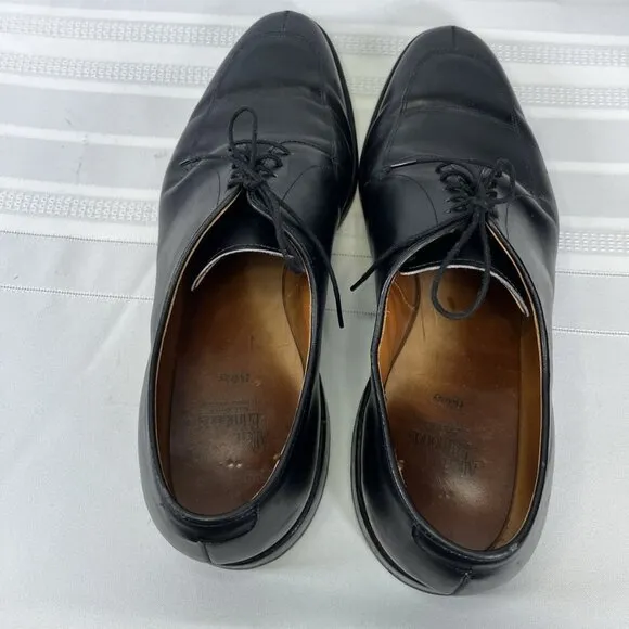 Allen Edmonds Delray Men's 11.5 3E Black Leather Split Toe Derby Dress Shoes