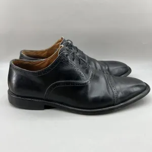 Allen Edmonds Evanston Cap Toe Oxford Men's Size 11 D Black Leather Brogue Shoes