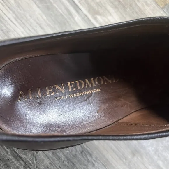 Allen Edmonds FIFTH AVENUE Cap-Toe Oxford Brown Leather Mens Shoes Size 11B 5745