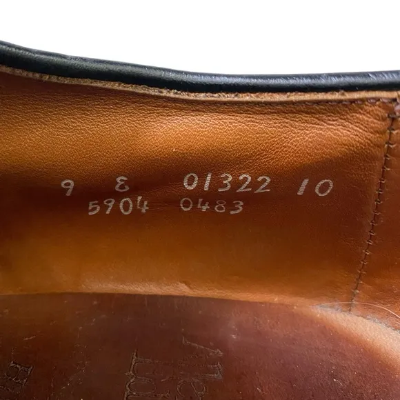 ALLEN EDMONDS Hillcrest Black Leather Shoes Men’s Size 10 5904 Dress Shoe