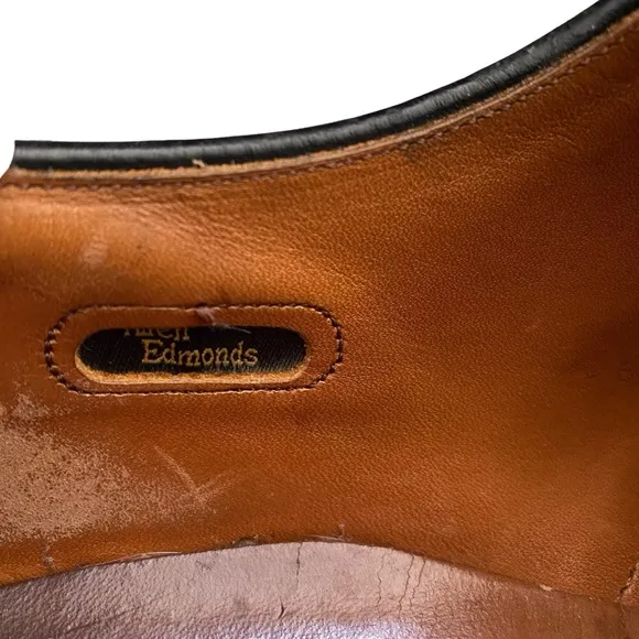 ALLEN EDMONDS Hillcrest Black Leather Shoes Men’s Size 10 5904 Dress Shoe