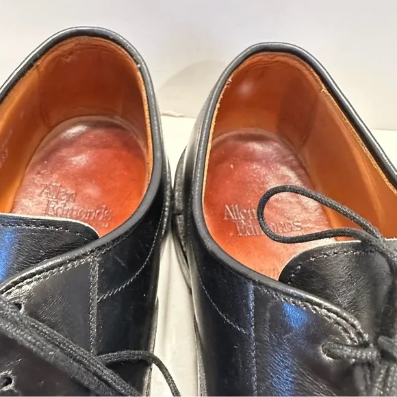 Allen Edmonds Hillcrest Mens Dress Shoes 10.5 D Black Leather Bicycle Toe Career