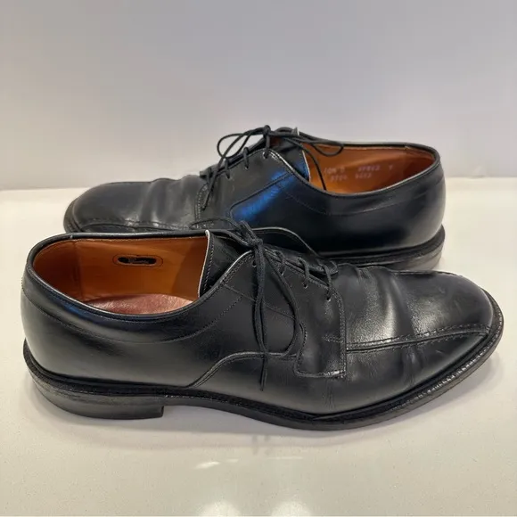 Allen Edmonds Hillcrest Mens Dress Shoes 10.5 D Black Leather Bicycle Toe Career