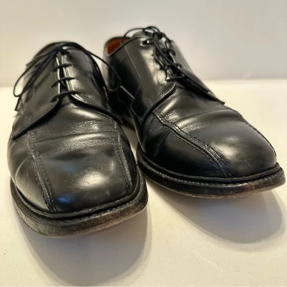 Allen Edmonds Hillcrest Mens Dress Shoes 10.5 D Black Leather Bicycle Toe Career