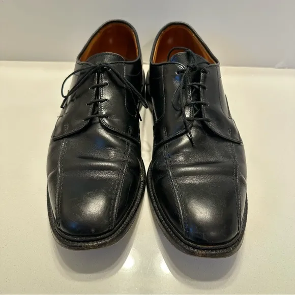 Allen Edmonds Hillcrest Mens Dress Shoes 10.5 D Black Leather Bicycle Toe Career