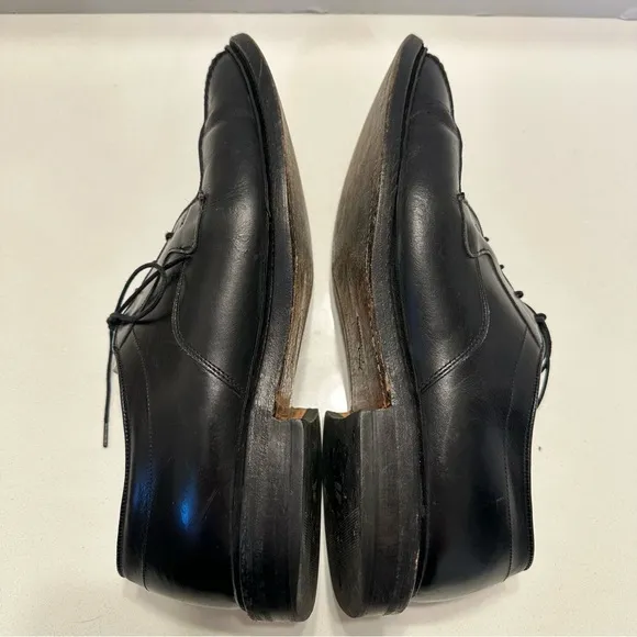 Allen Edmonds Hillcrest Mens Dress Shoes 10.5 D Black Leather Bicycle Toe Career