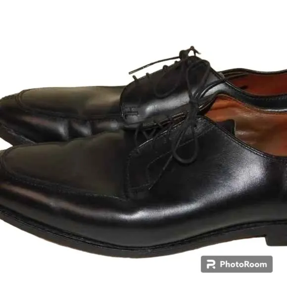Allen Edmonds LaSalle Black Leather Split Toe Oxfords Shoes 4308 Men's Size 13D