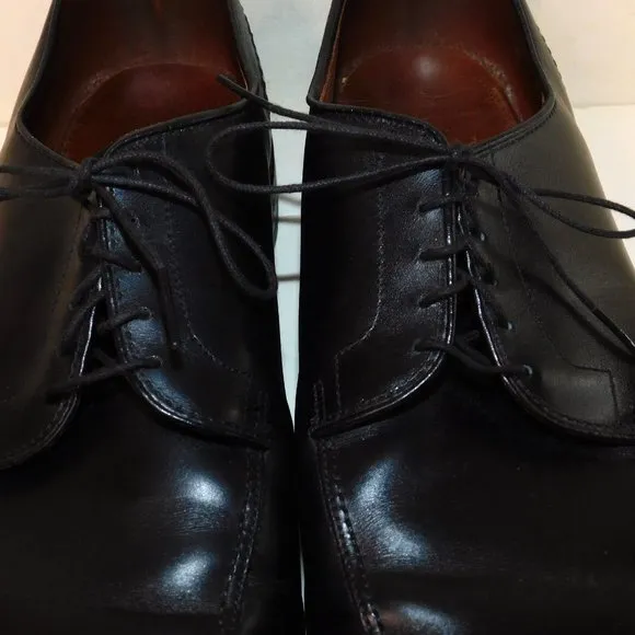Allen Edmonds LaSalle Black Leather Split Toe Oxfords Shoes 4308 Men's Size 13D