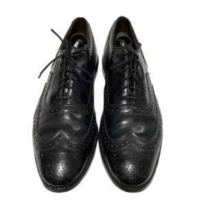 Allen Edmonds McAllister Wingtip Oxford Black Leather‎ Shoes Men's Size 10 C USA