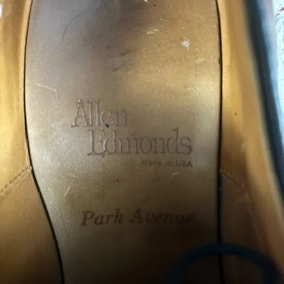 Allen Edmonds Park Avenue Cap-Toe Oxfords Size 9.5 B