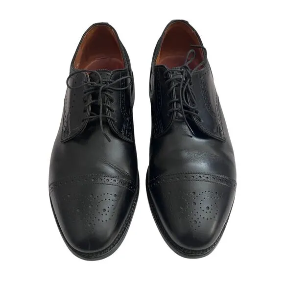 Allen Edmonds Sanford Black Leather Cap Toe Oxford Shoes Size 9.5 Wide