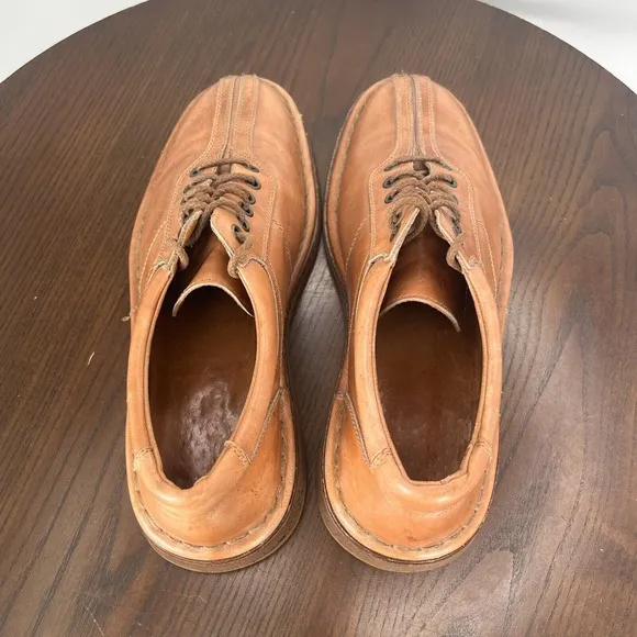 Allen Edmonds Torino Shoe Men's 7.5D Brown Leather Split Toe Oxford Casual 48045