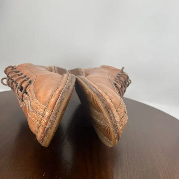 Allen Edmonds Torino Shoe Men's 7.5D Brown Leather Split Toe Oxford Casual 48045