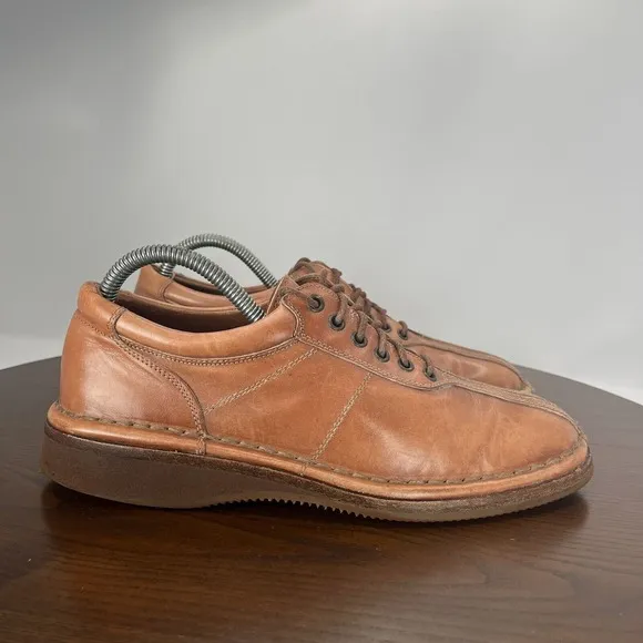 Allen Edmonds Torino Shoe Men's 7.5D Brown Leather Split Toe Oxford Casual 48045