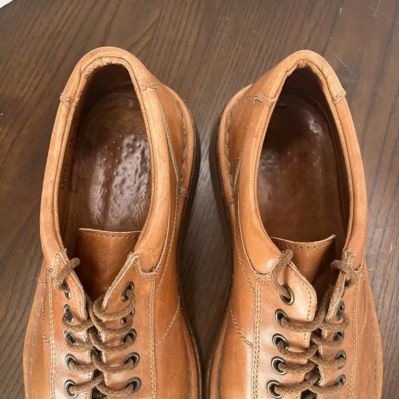 Allen Edmonds Torino Shoe Men's 7.5D Brown Leather Split Toe Oxford Casual 48045