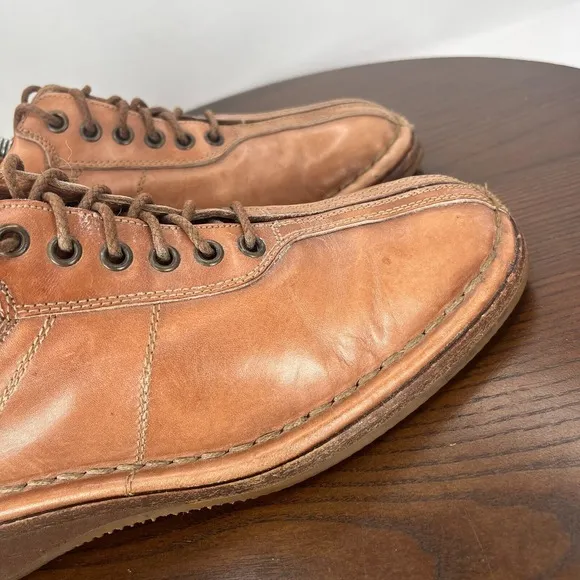 Allen Edmonds Torino Shoe Men's 7.5D Brown Leather Split Toe Oxford Casual 48045