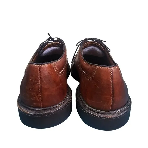 Allen Edmonds Wilbert Mens Leather Brown Dress Shoes US 9.5 Casual Walking Derby