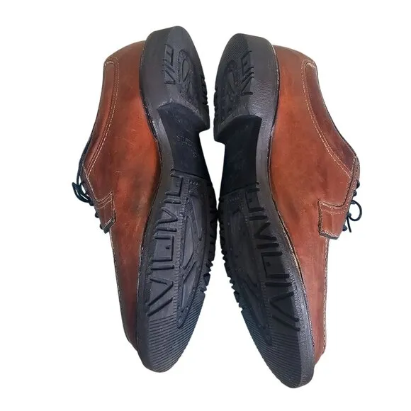 Allen Edmonds Wilbert Mens Leather Brown Dress Shoes US 9.5 Casual Walking Derby