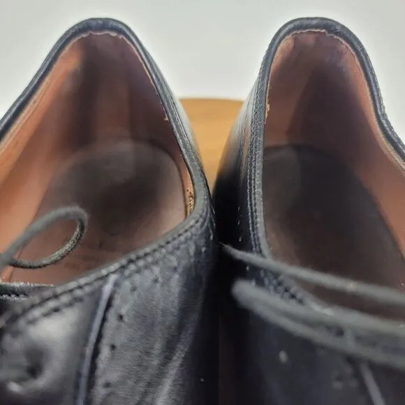 Allen Edmonds 28556 Vernon Black Leather Oxford Dress Shoes Size 10 3E Wide
