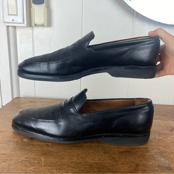 ALLEN EDMUNDS Men’s Carlsbad Black Leather Dress Shoes size 13B