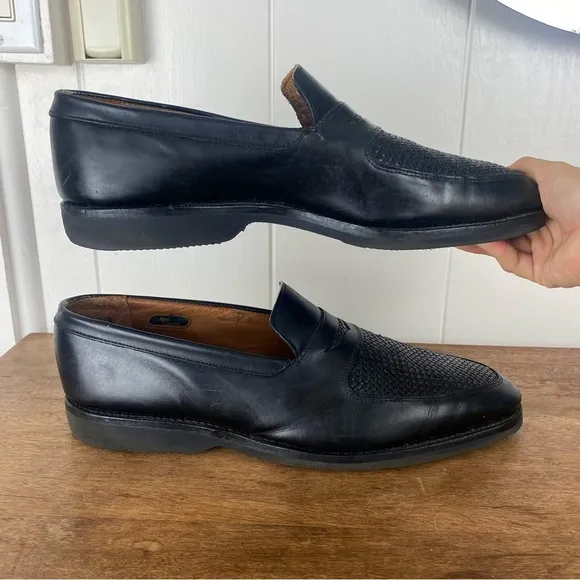 ALLEN EDMUNDS Men’s Carlsbad Black Leather Dress Shoes size 13B