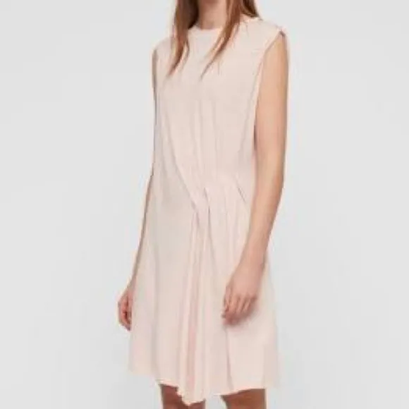 Allsaints Duma Pink Cami Tank Dress Size S new