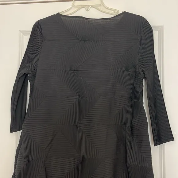 Alquema Annie Dress Pleated Minimalist Modern One Size Black Avant-Garde