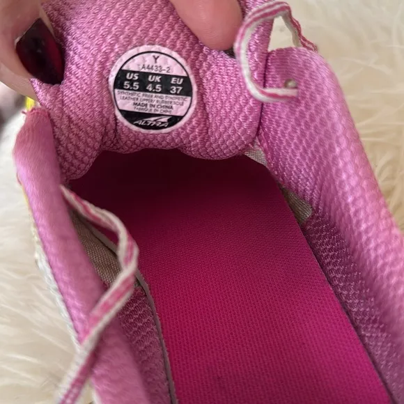 Altra Abound Zero Drop Pink Yellow Running Shoes