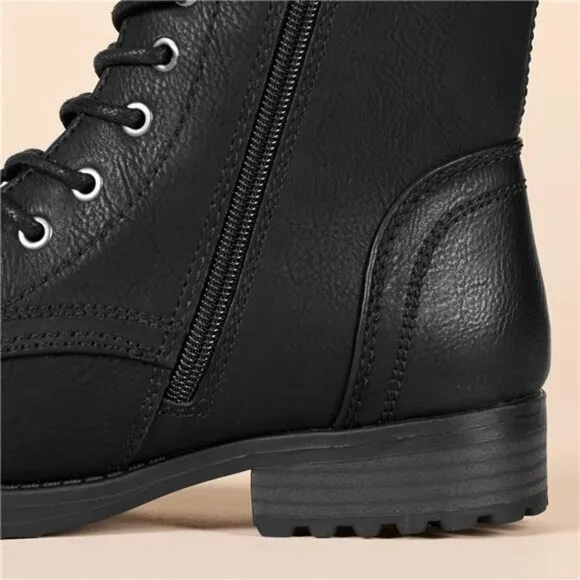 Amazon Essentials Women's Lace-Up Combat Boot