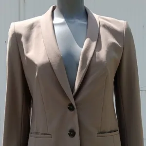 ANN TAYLOR PETITE LADIES (2) BUTTON LUXURY BLAZER