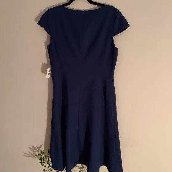Anne Klein Classic Navy Blue Dress NWT