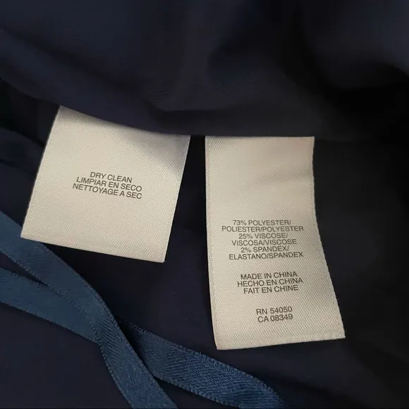 Anne Klein Classic Navy Blue Dress NWT