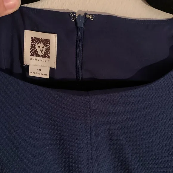 Anne Klein Classic Navy Blue Dress NWT