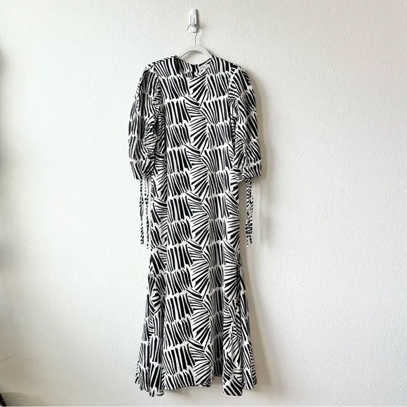 Anthropologie Ghospell Lock and Key Maxi Dress in Black White Size XS