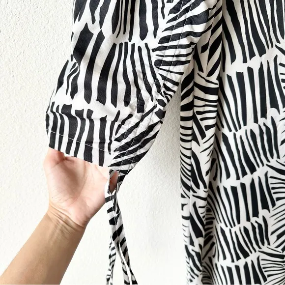Anthropologie Ghospell Lock and Key Maxi Dress in Black White Size XS