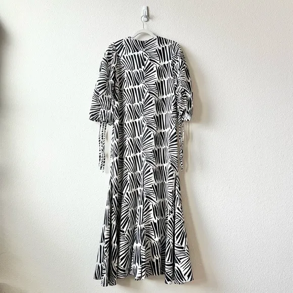 Anthropologie Ghospell Lock and Key Maxi Dress in Black White Size XS