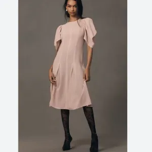 Anthropologie Modern Sheer Midi Dress NWT