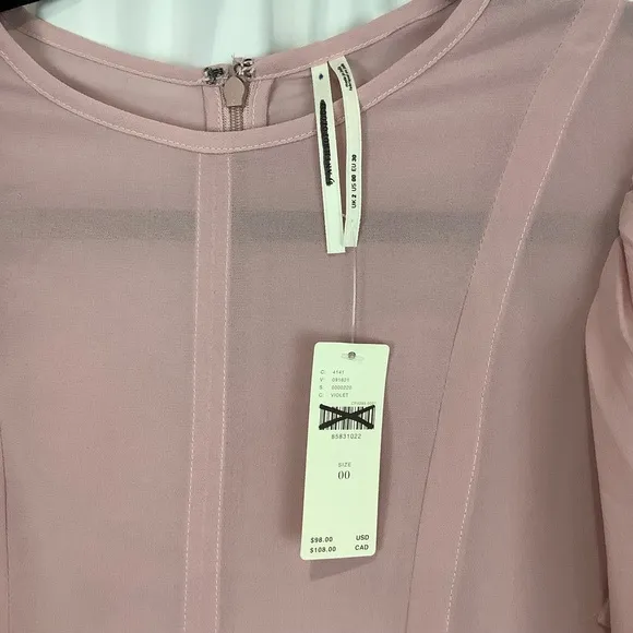 Anthropologie Modern Sheer Midi Dress NWT